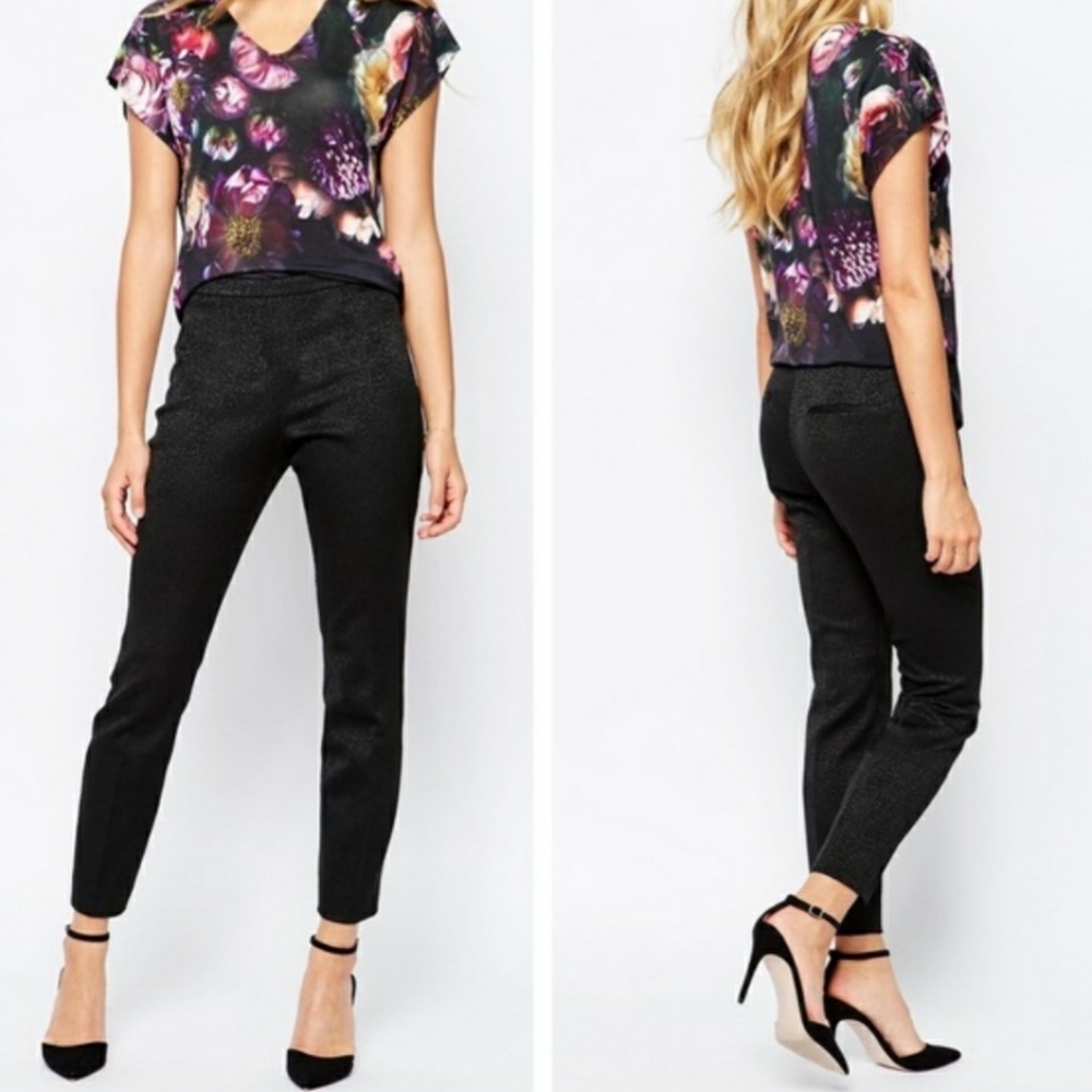 Ted Baker London Shilat Leopard Jacquard Trausers